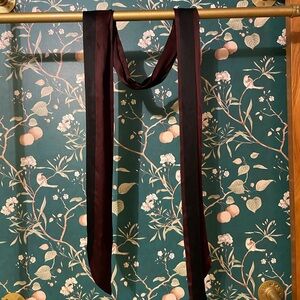 G-Star Raw silk scarf - thin - burgundy and black
